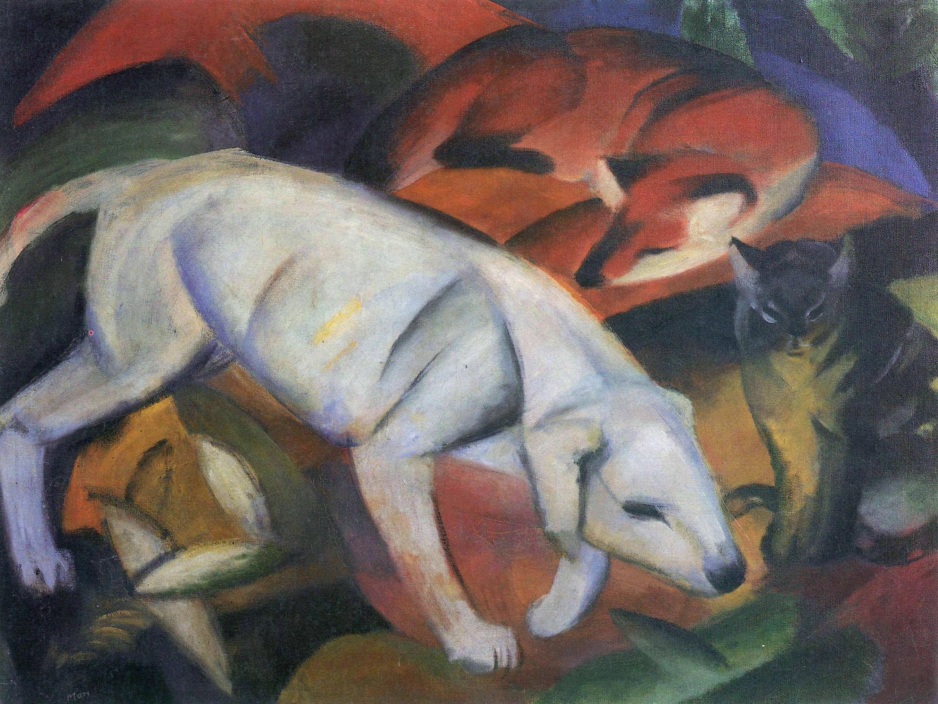 Franz Marc Drei Tiere